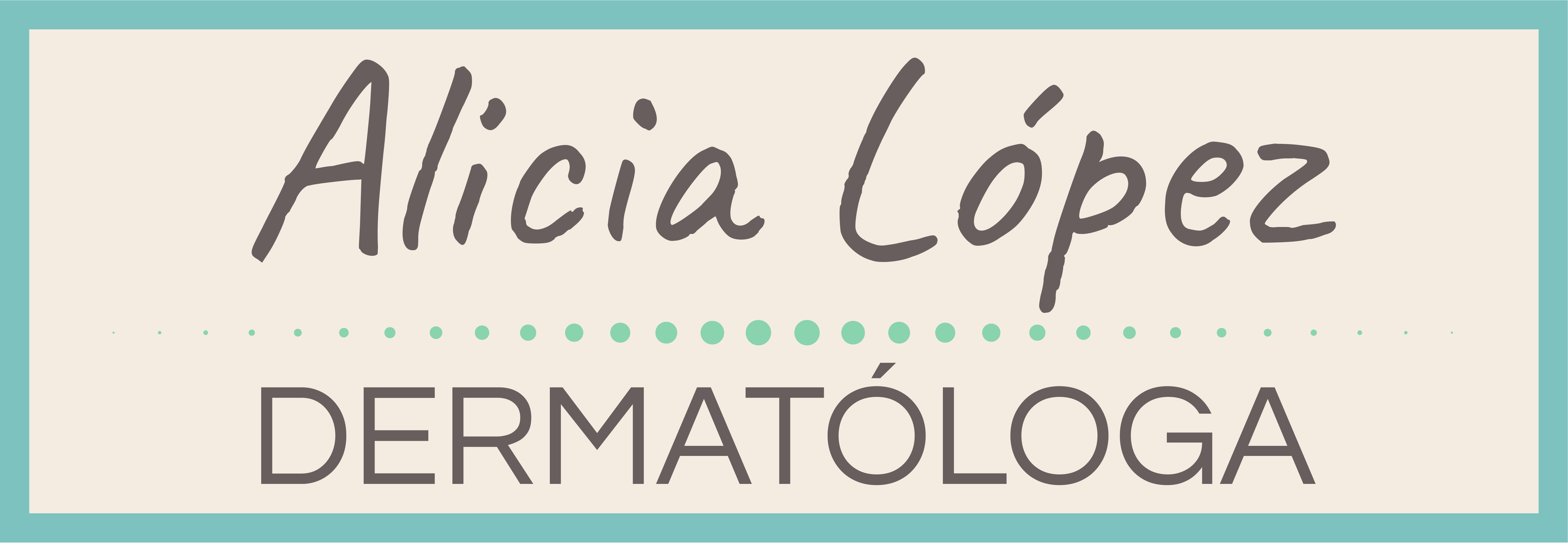 Alicia Lopez Dermatologa logo